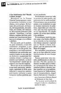 Nota de premsa (La Comarca, 17/11/95) fundacional